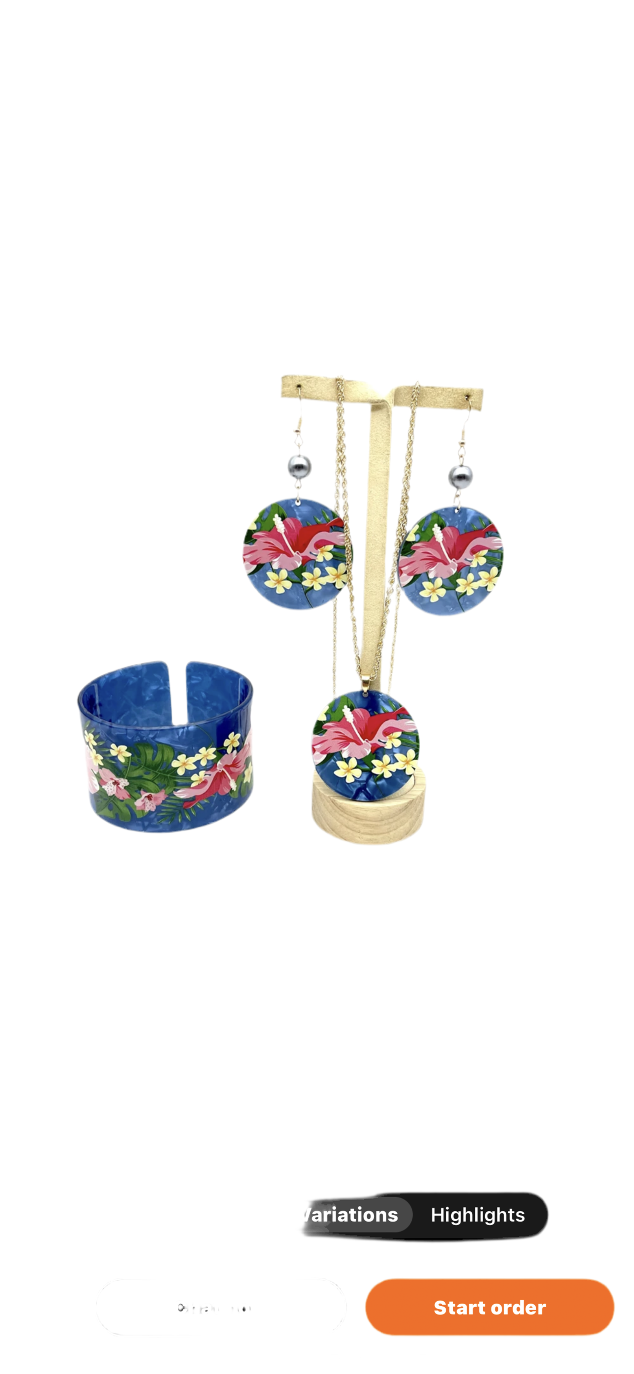 Island Flower Jewelry sets