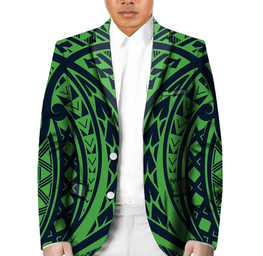 Polynesian Tribal Men’s Blazer Jacket